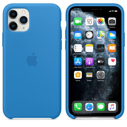 Apple iPhone 11 Pro Silicone Case - Surf Blue - Brand New