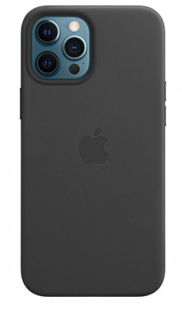 Apple iPhone 12 Pro Max Leather Case - Black iPhone Case Apple   