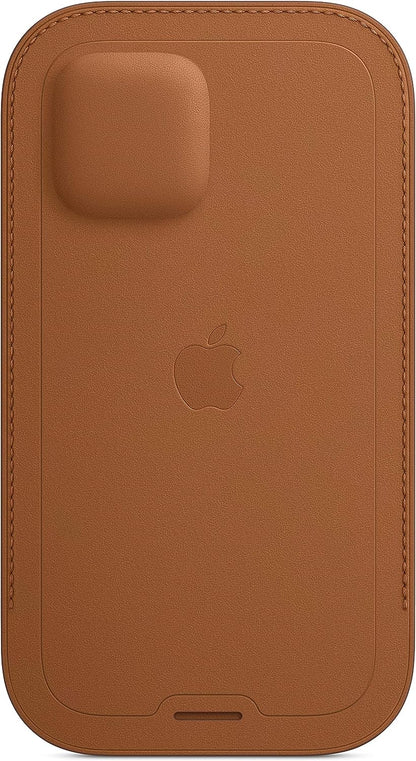 Apple iPhone 12 Pro Max Leather Sleeve with MagSafe Saddle Brown
