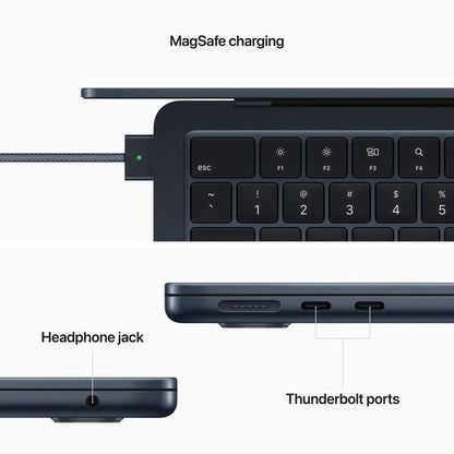 Apple Macbook Air M2 (2022) 13 inch 8-Core CPU/8-Core GPU 256GB SSD 8GB Ram Midnight