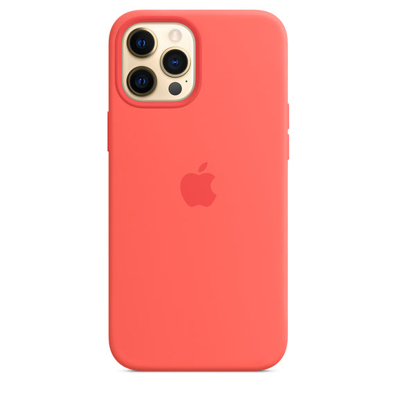 Apple iPhone 12 Pro Max Silicone Case Pink Citrus iPhone Case Apple Pink Citrus Pink Citrus New - Sealed