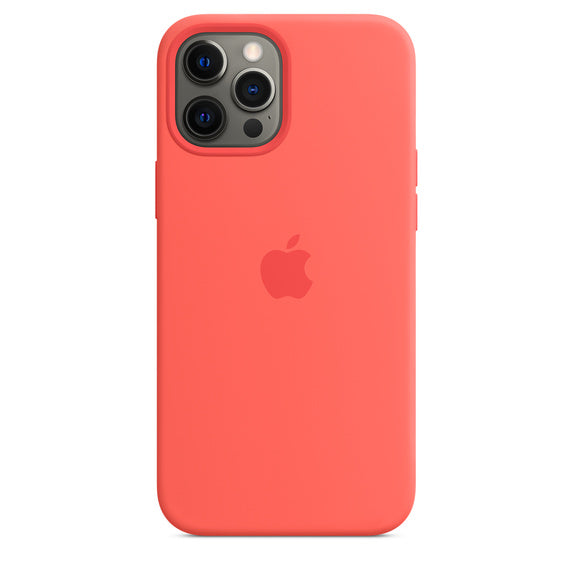 Apple iPhone 12 Pro Max Silicone Case Pink Citrus iPhone Case Apple   