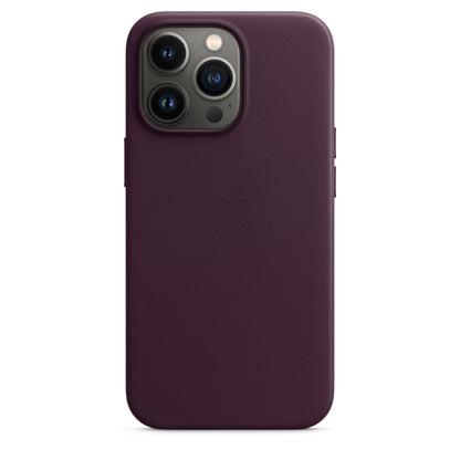 Apple iPhone 13 Pro Leather Case - Dark Cherry