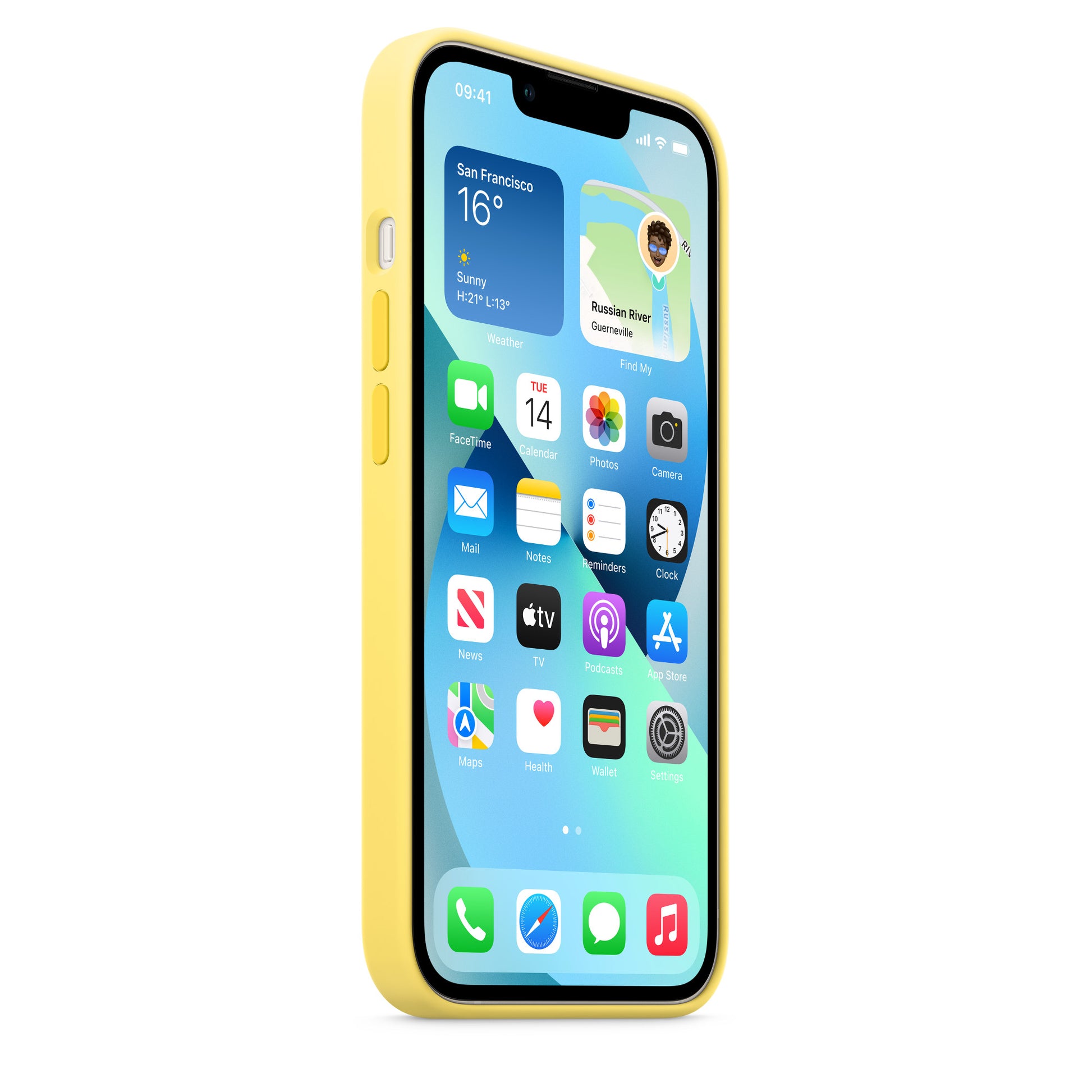 Apple iPhone 13 Pro Max Silicone Case - Lemon Zest - Brand New iPhone Case Apple   