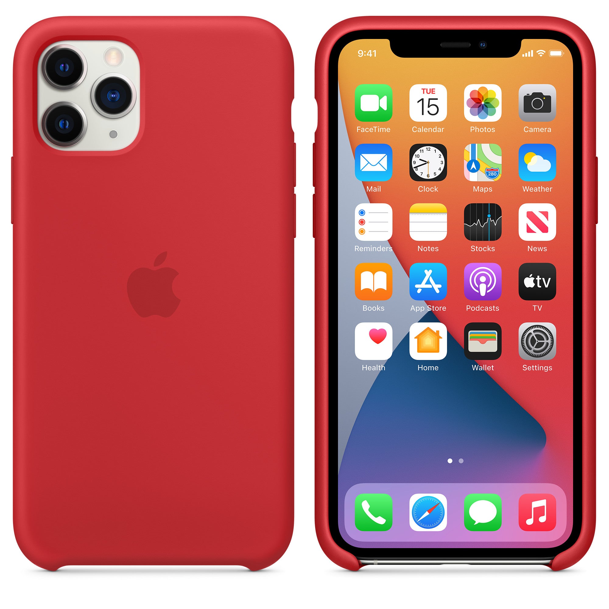 Apple iPhone 11 Pro Silicone Case - Red - Brand New – Loop Mobile - US