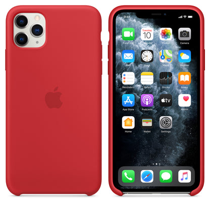 Apple iPhone 11 Pro Max Silicone Case - Red
