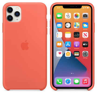 Apple iPhone 11 Pro Max Silicone Case - Clementine - Brand New