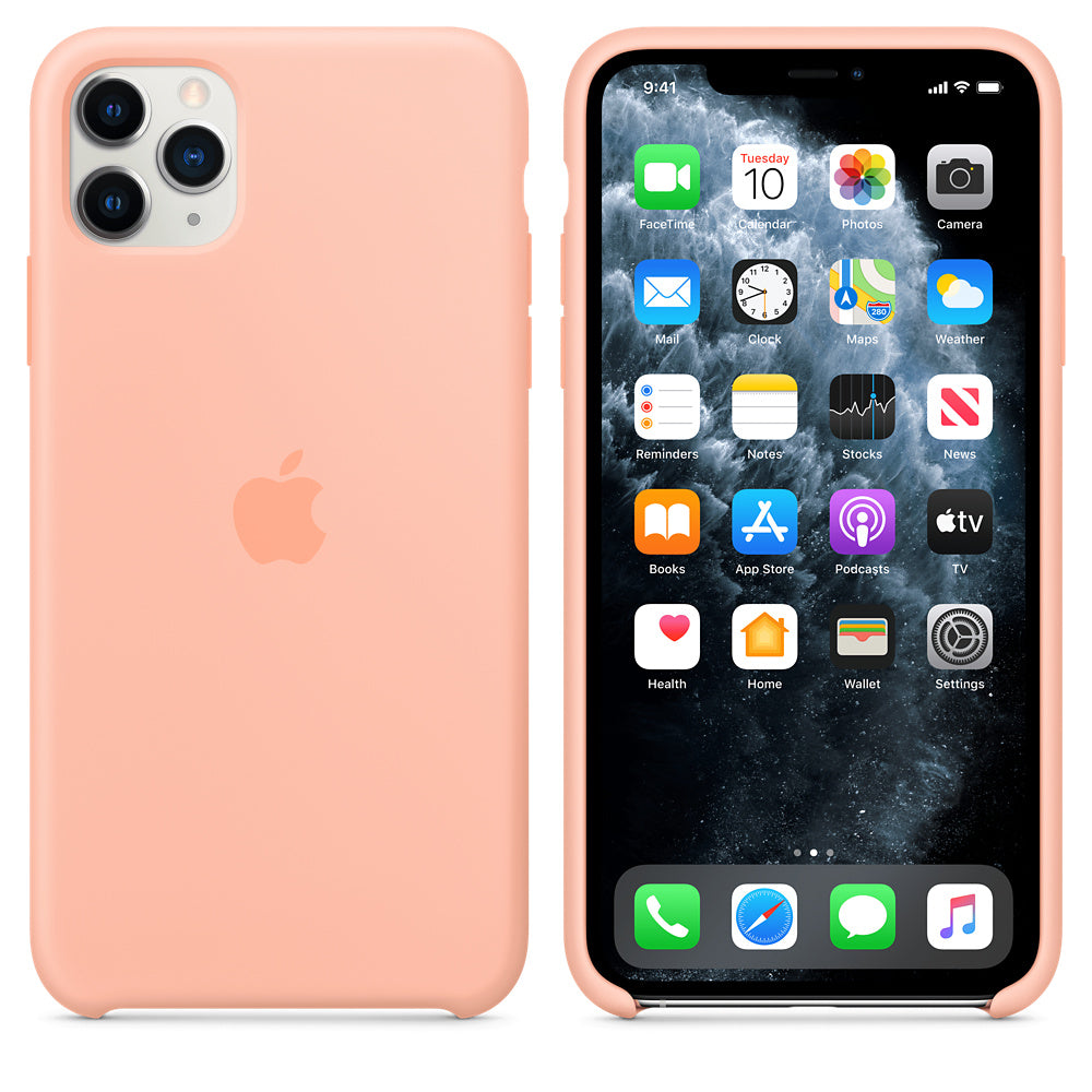 Apple iPhone 11 Pro Max Silicone Case - Grapefruit - Brand New iPhone Case Apple Grapefruit Grapefruit New - Sealed