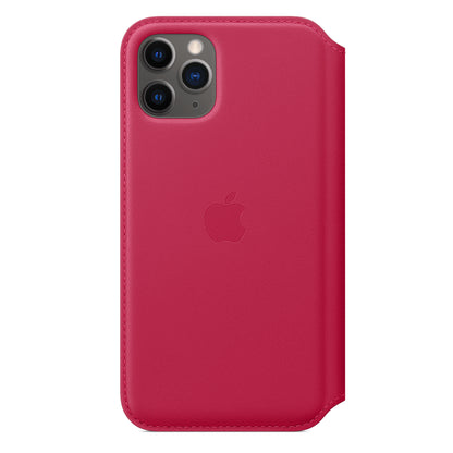 Apple iPhone 11 Pro Max Leather Folio - Raspberry - Brand New