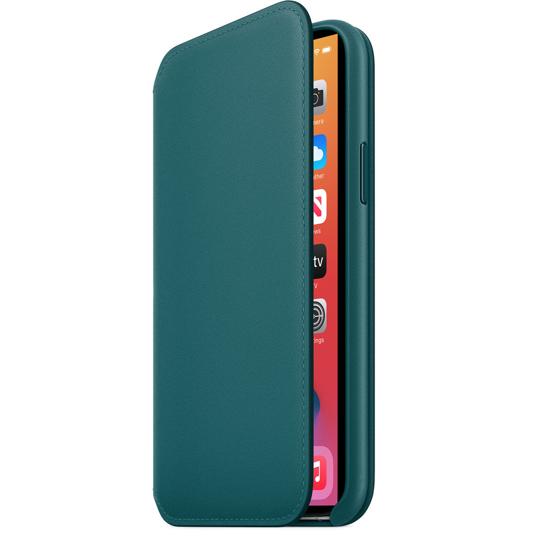 iPhone 11 Pro Leather Folio Peacock-