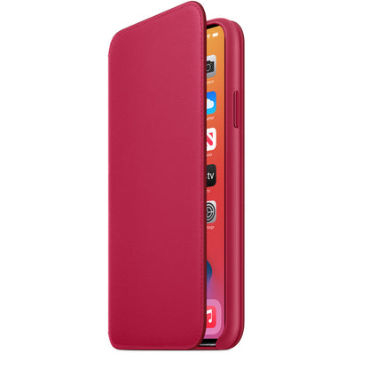 Apple iPhone 11 Pro Max Leather Folio - Raspberry - Brand New