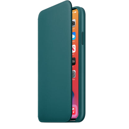 Apple iPhone 11 Pro Max Leather Folio - Peacock - Brand New