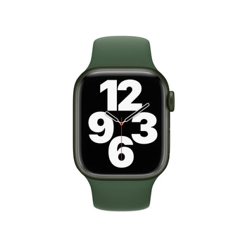 Refurbished Apple Watch Series 7, 41mm green aluminium case, green sport band.