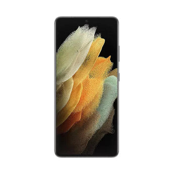 Refurbished Samsung Galaxy S21 Ultra in Phantom Gray with advanced camera system.