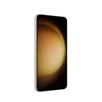 Refurbished Samsung Galaxy S23 in Cream with sleek design and quality assurance.